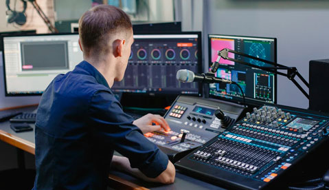 Пример звукозаписывающей студии